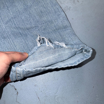 Levis 501 Vintage Y2K 90s XX Straight Leg Jeans Blue Light Wash 33x36 Act 30x29