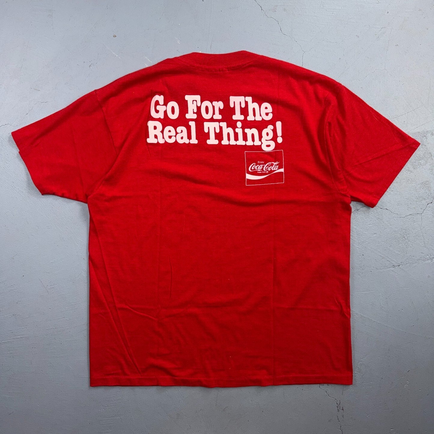 Coke Champion 80s VTG T Shirt Promo Soda Diet Challenger Real Thing 1980s Graphi
