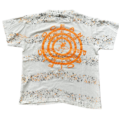 Ocean Pacific OP tie Dye RARE Vintage T Shirt 90s USA Stussy Sports Surf Band