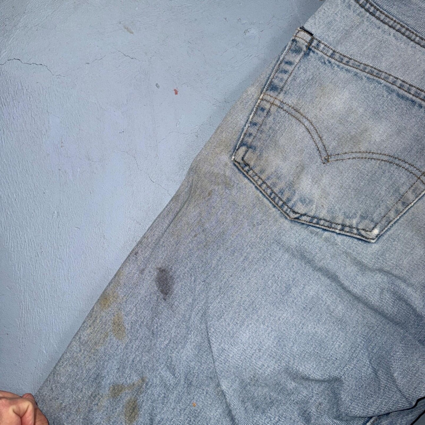 Levis 501 Vintage 80s Redline Selvedge USA XX Jeans Light Wash 36x30 Act 33x28
