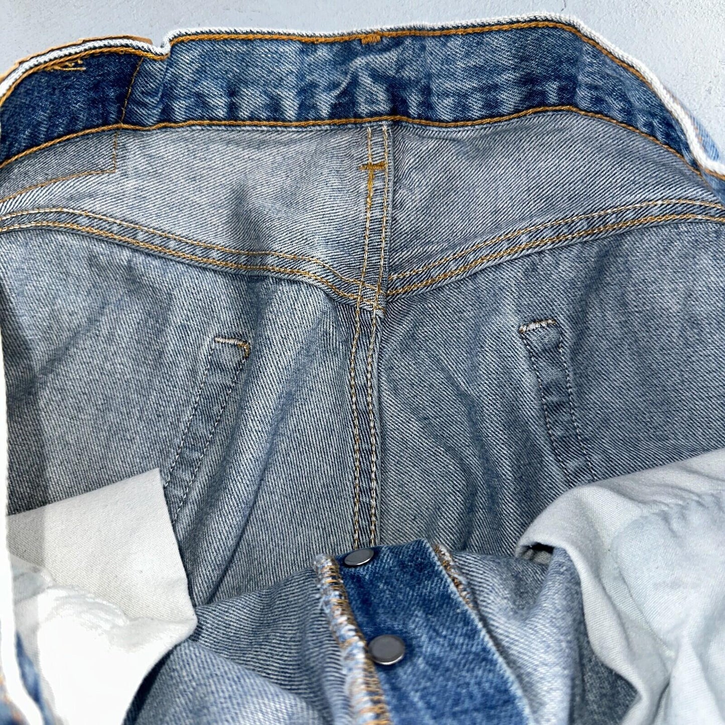 Levis 501 Vintage 90s USA XX Straight Leg Jeans Blue Med Wash 36x32 Act 34x30