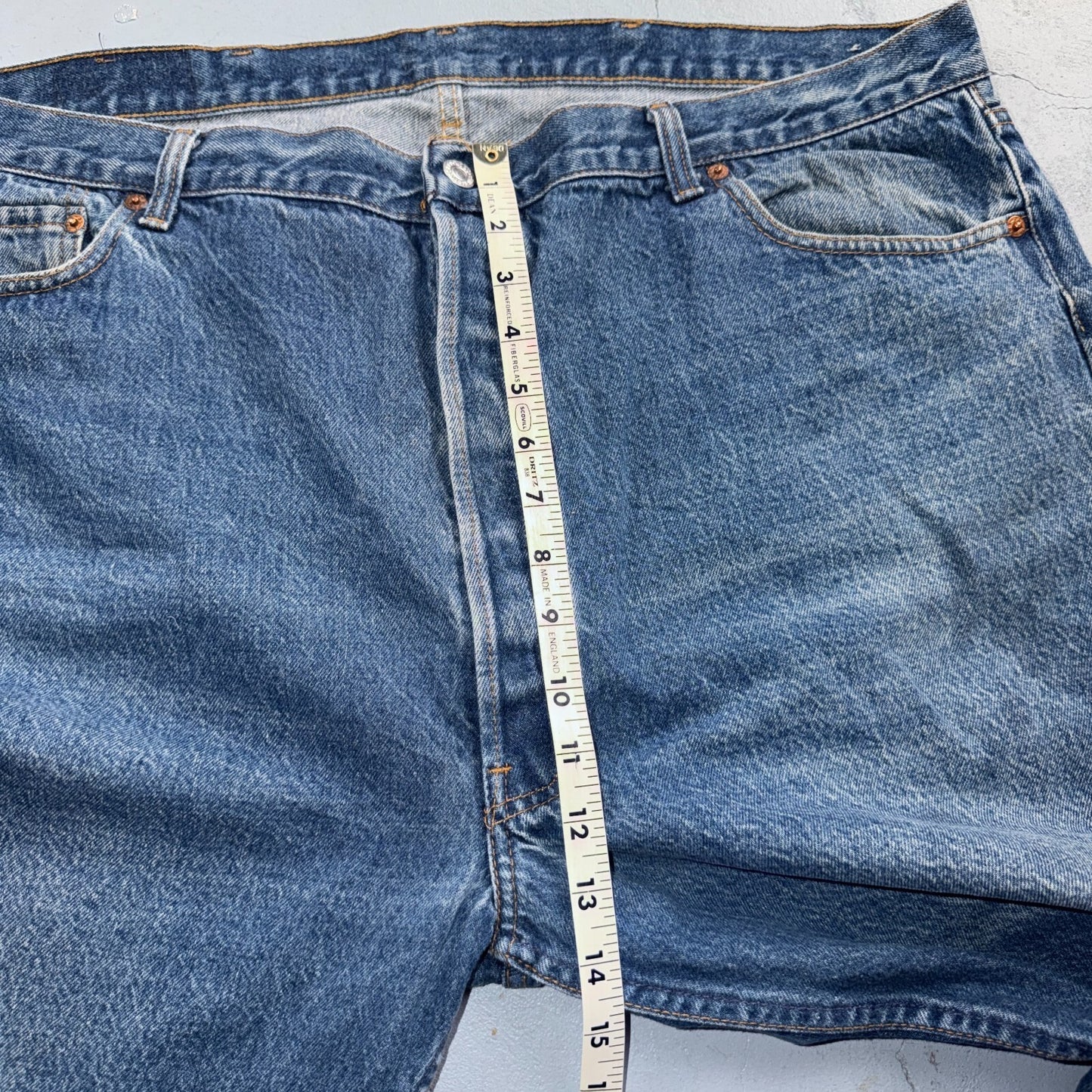 Levis 501 Vintage 80s USA XX Straight Leg Jeans Blue Med Wash 46x30 Act 41x26