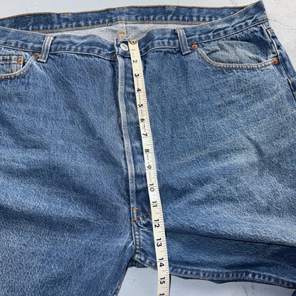 Levis 501 Vintage 80s USA XX Straight Leg Jeans Blue Med Wash 46x30 Act 41x26
