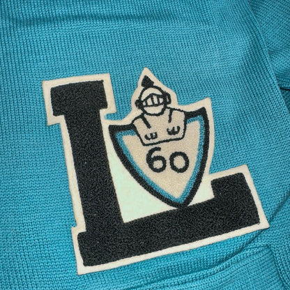 VTG Albion Award Sweater Varsity Letterman Button Cardigan Rockabilly UNC Knit