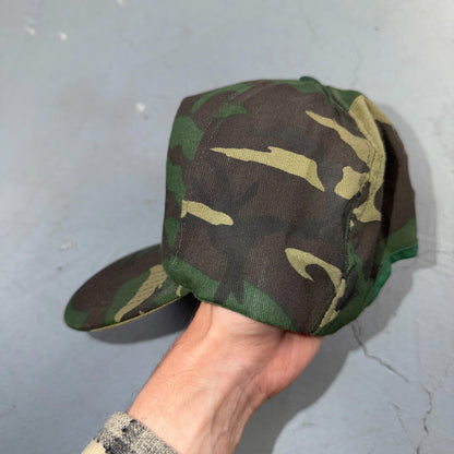 Harley Davidson USA Camo VTG Hat Baseball Cap Snapback Military Woodland RARE