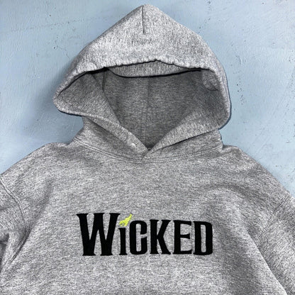 Wicked Hoodie Gildan Y2K Small Vintage 00s Wizard Of Oz Musical Promo Sweatshirt