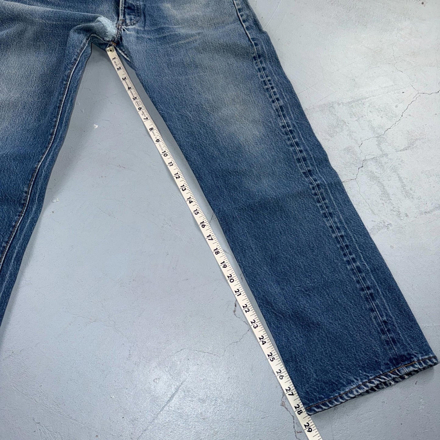 Levis 501 Vintage 80s Redline Selvedge USA XX Jeans Light Wash 35x32 Act 32x28