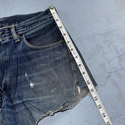 Vintage LEVIS 501XX Jeans Big E 1950s Redline Selvedge USA Jerky 40s Shorts Cut