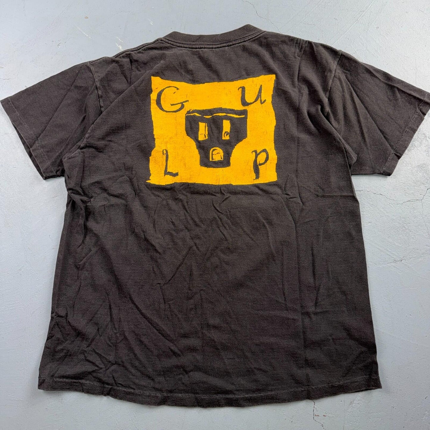 Oneita PLUG Art VTG T Shirt 90s Single Stitch Graphic Music Band Gulp Outlet
