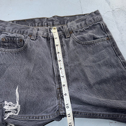 Levis 501 Vintage 80s USA XX Straight Leg Jeans Black Light Wash 30x32 Act 28x26