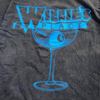 Willies Place VTG T Shirt Willie Nelson Music Band Bar Promo Rare 1980s Texas