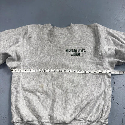 Champion Reverse Weave Vintage Michigan Alumni Sweatshirt M 90s Gray Crewneck