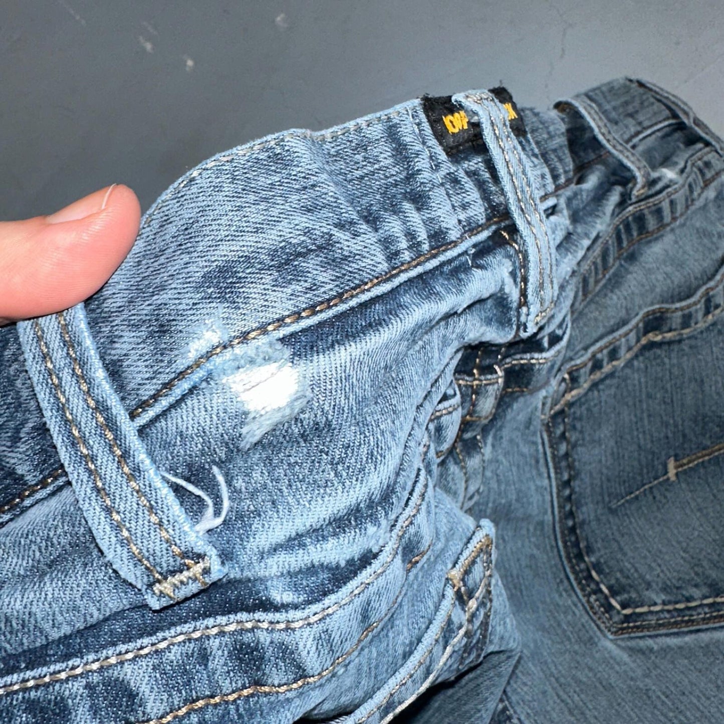 Ariat Rebar Jeans Men's 40x30 Blue M4 Low Rise DuraStretch Edge Boot Cut Western
