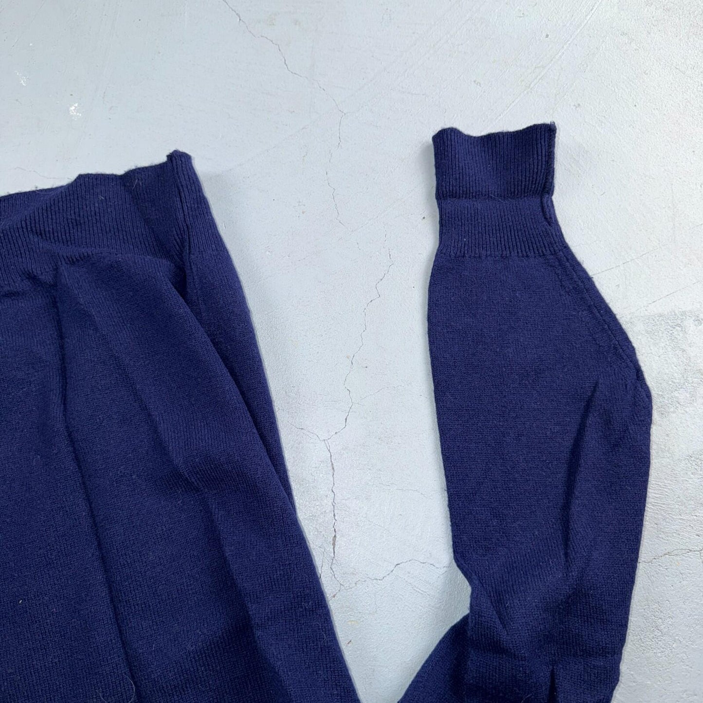 Vintage 70s Peter Storm Sweater Mens XL Navy Blue V Neck Pure Wool Knit
