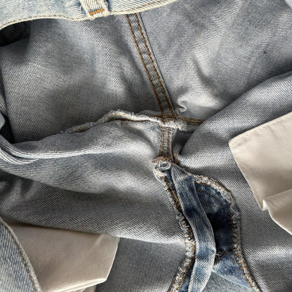 Levis Vintage 80s Redline Selvedge USA 501 XX Jeans Light Wash 33x34 Act 29x29