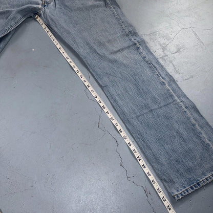 Levis 501 Vintage Y2K 90s XX Straight Leg Jeans Blue Light Wash 38x34 Act 36x34