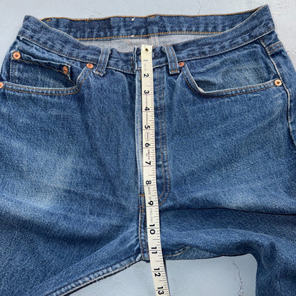 Levis 501 Vintage 80s USA XX Straight Leg Jeans Blue Med Wash 33x36 Act 30x31