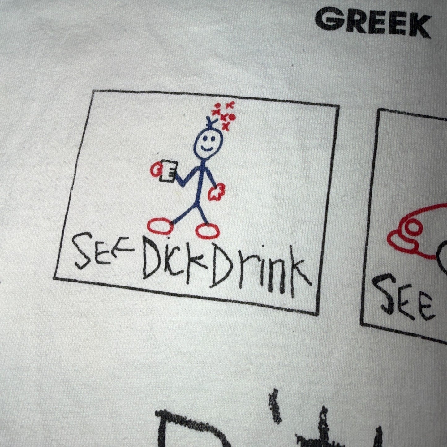 VTG 1988 Purdue University Greek Week T Shirt Dont Be Dick Graphic Tee 80s RARE