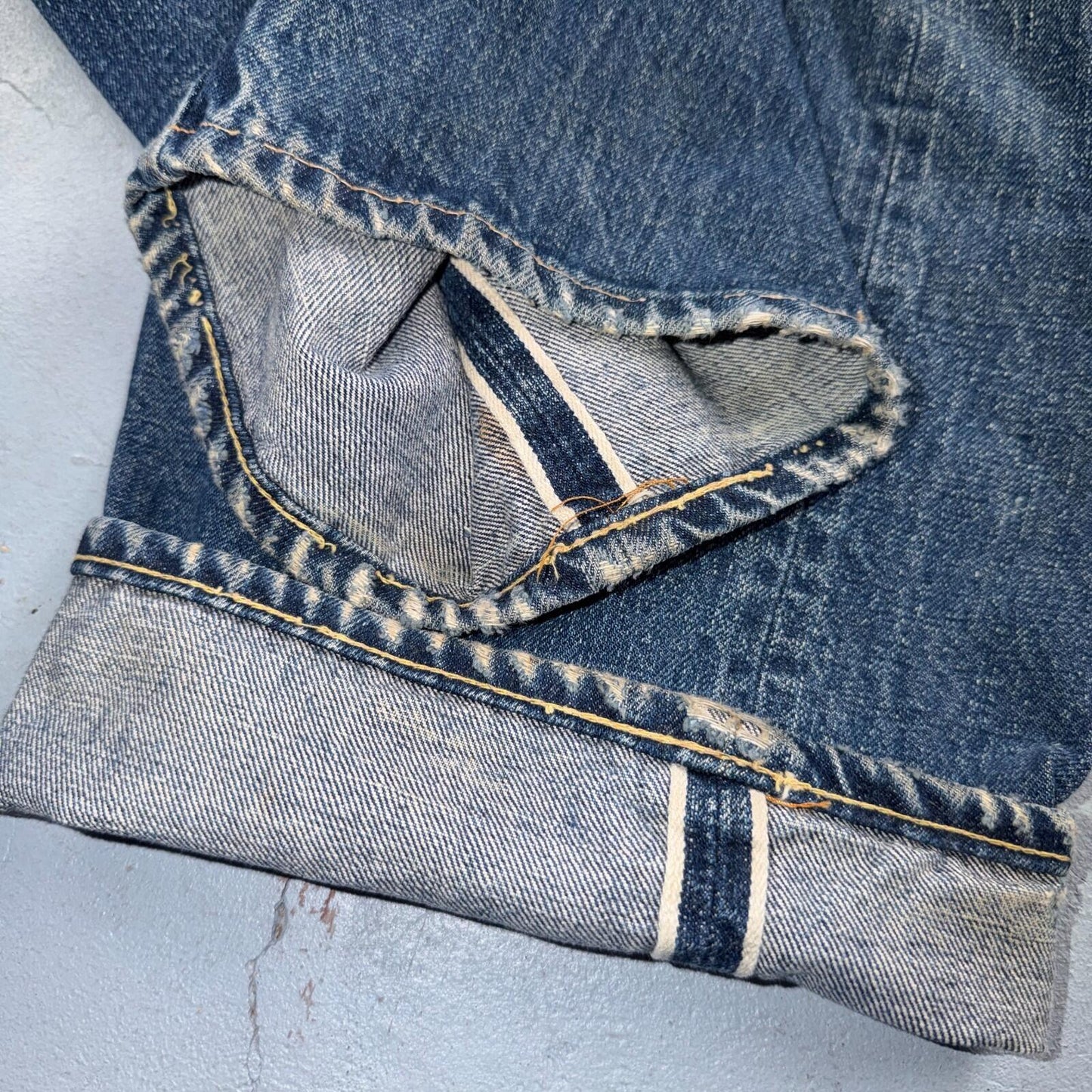 Levis 501 Big E Vintage 60s Redline Selvedge USA XX 1960s Jeans 66 Act 34x27