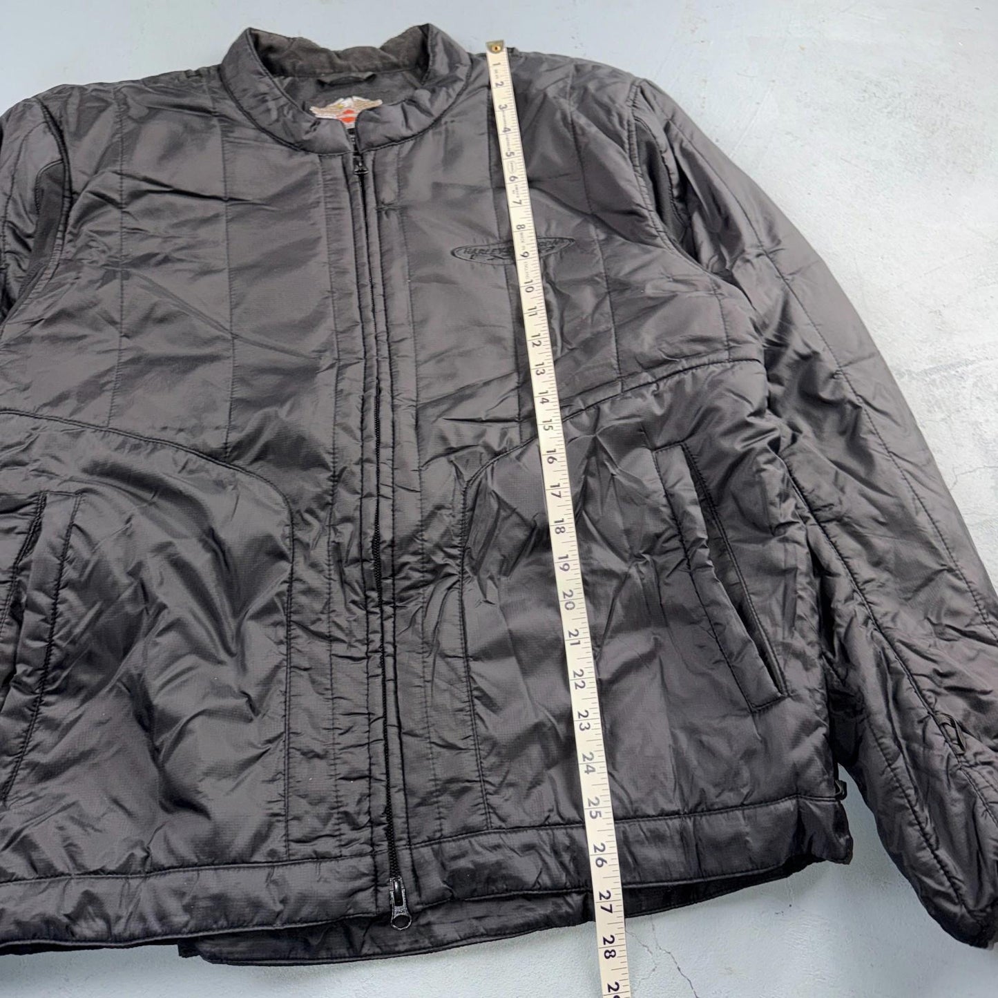 Harley-Davidson FXRG Lightweight Jacket Liner Mens XL Puffer Black Warm Up
