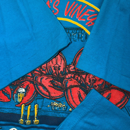 VTG 80s Martha's Vineyard Lobster Bar Restaurant Graphic T Shirt Single Stitch