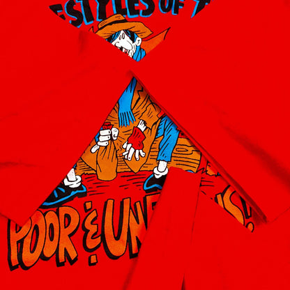 Poor and Unfamous VTG T Shirt 1988 Sunrise Funny Alcoholic Humor 80s Anvil Rap