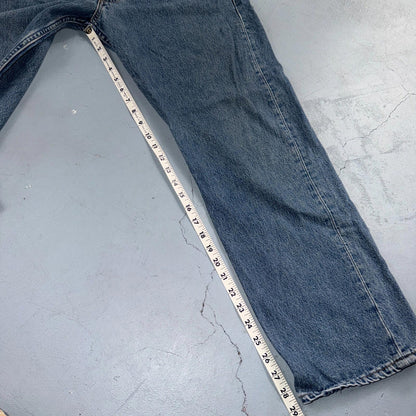 Levis 501 Vintage 90s USA XX Straight Leg Jeans Blue Med Wash 36x30 Act 33x29