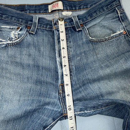 Levis 501 Vintage Y2K XX Straight Leg Jeans Blue Light Wash 33x32 Act 32x31