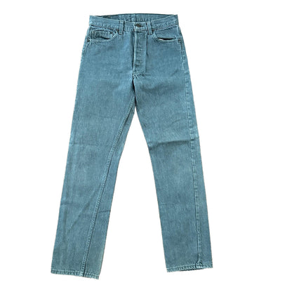 VTG 90s Levis 501 Button Fly 29x32 USA Tag Jeans Straight Wash Blue XX Act 28x30