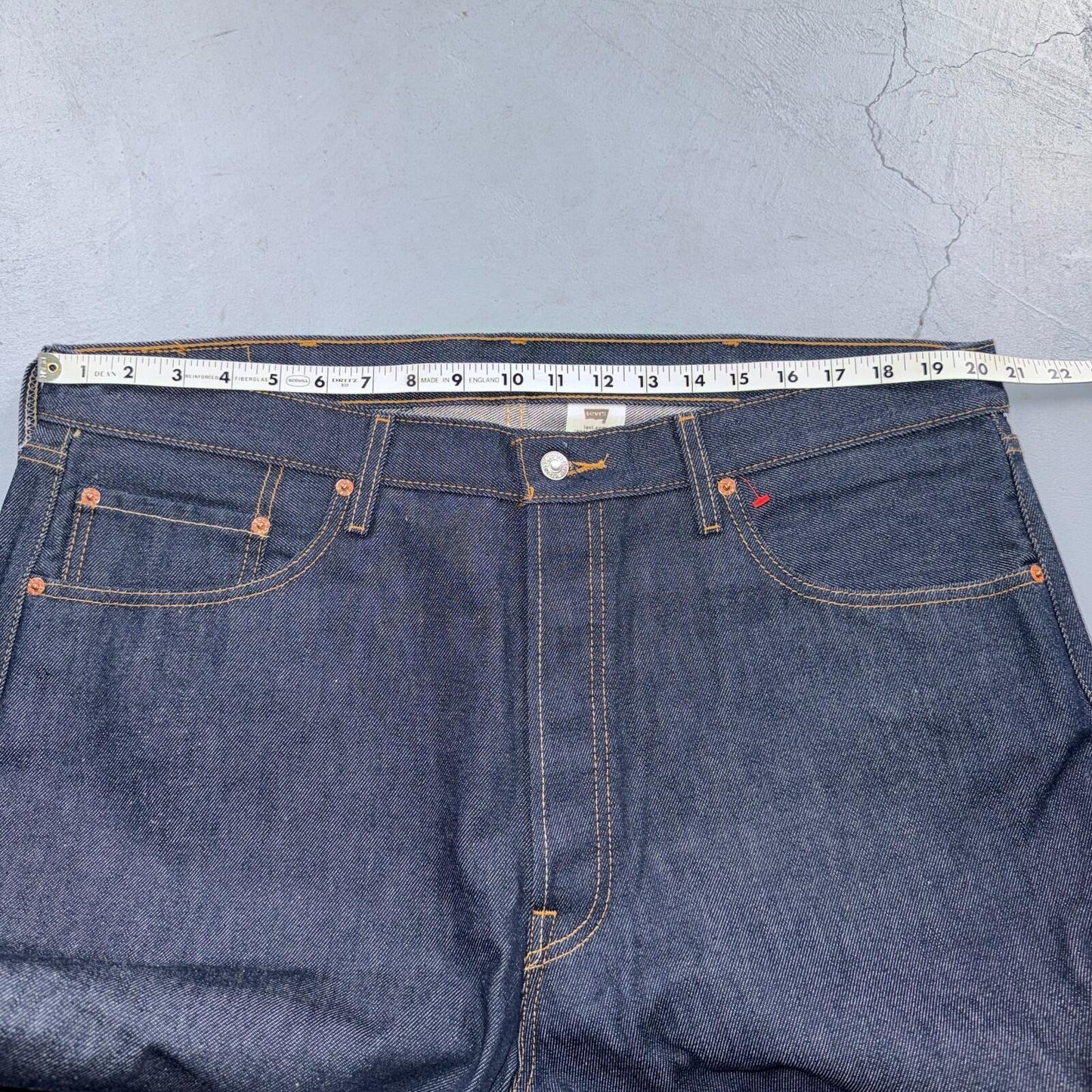 Levis 501 Vintage Y2K Deadstock XX Straight Leg Jeans Black Dark Wash 40x30