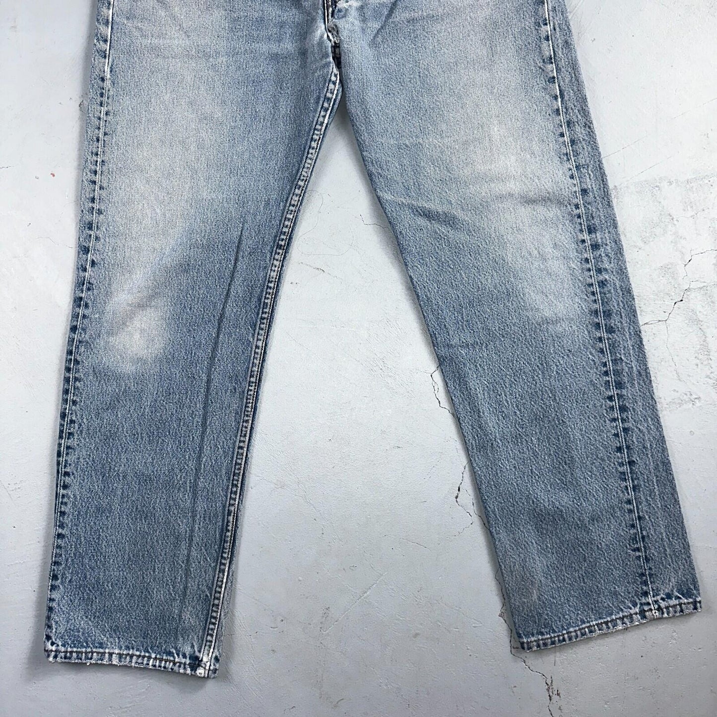 Levis 501 Vintage 90s USA XX Straight Leg Jeans Blue Light Wash 40x32 Act 35x29
