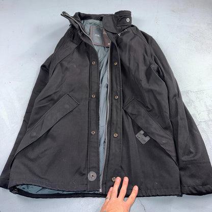 Men's G-Star MFD Short Parka Jacket Large Distressed Military Style Y2K No Hood