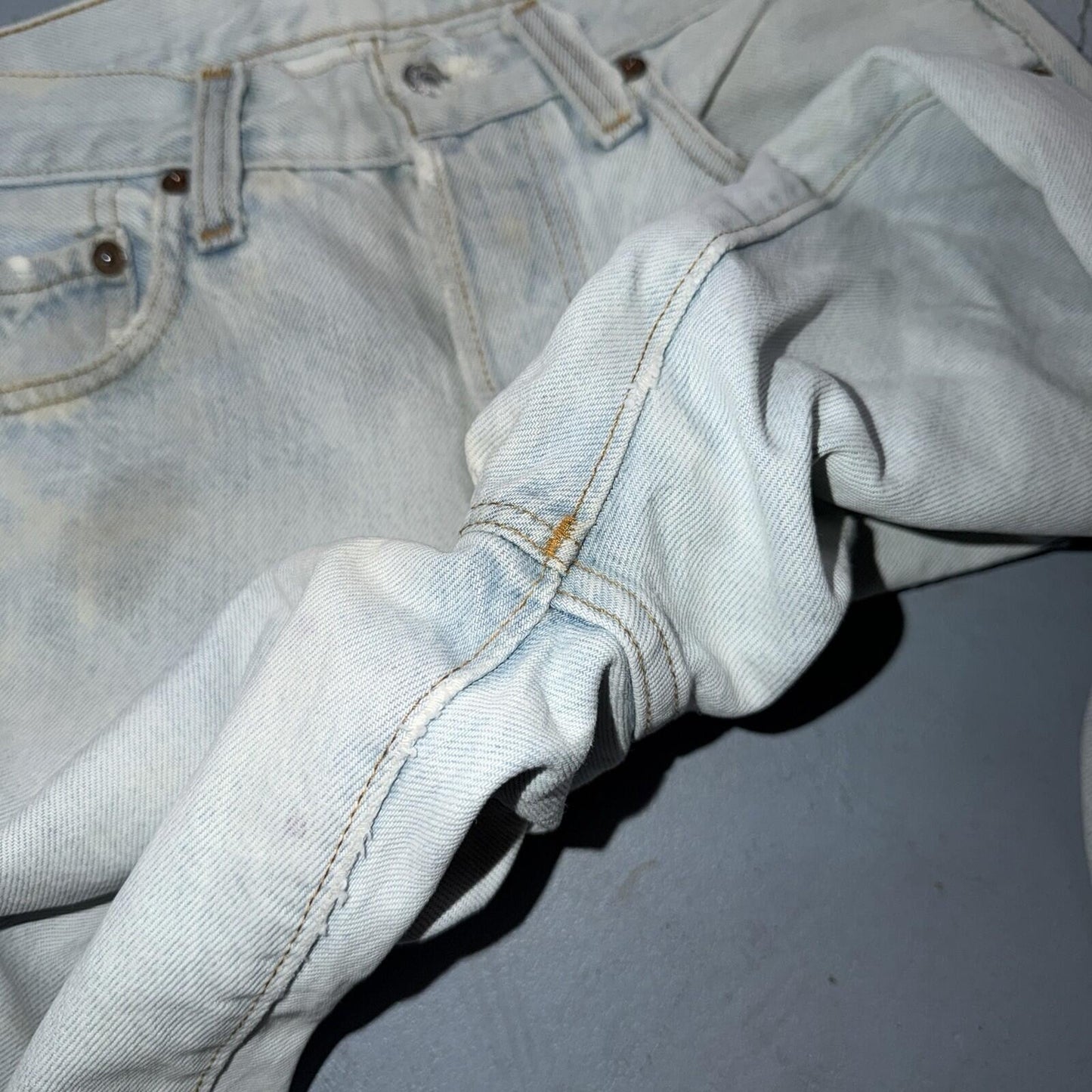 Levis 501 Vintage 80s Redline Selvedge USA XX Jeans Light Wash 28x29 Skinny