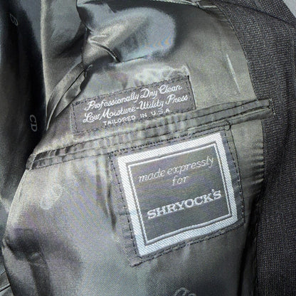 Christian Dior Blazer Mens 42 Gray Stripe Double Breasted Wool Sport Coat Suit