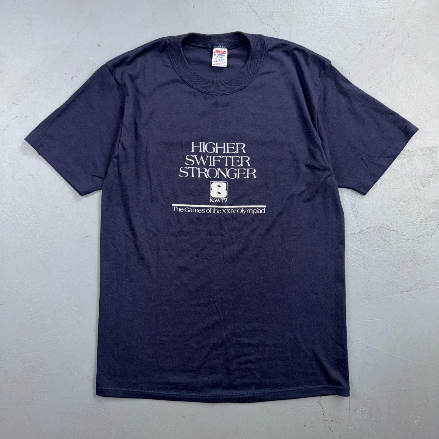 Channel 8 KGW TV 80s VTG T Shirt Portland Oregon Olympiad Rare Single Stitch