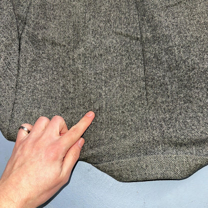 YSL Yves Saint Laurent Vintage Gray Tweed Jacket 38 Blazer Coat France Suit 80s