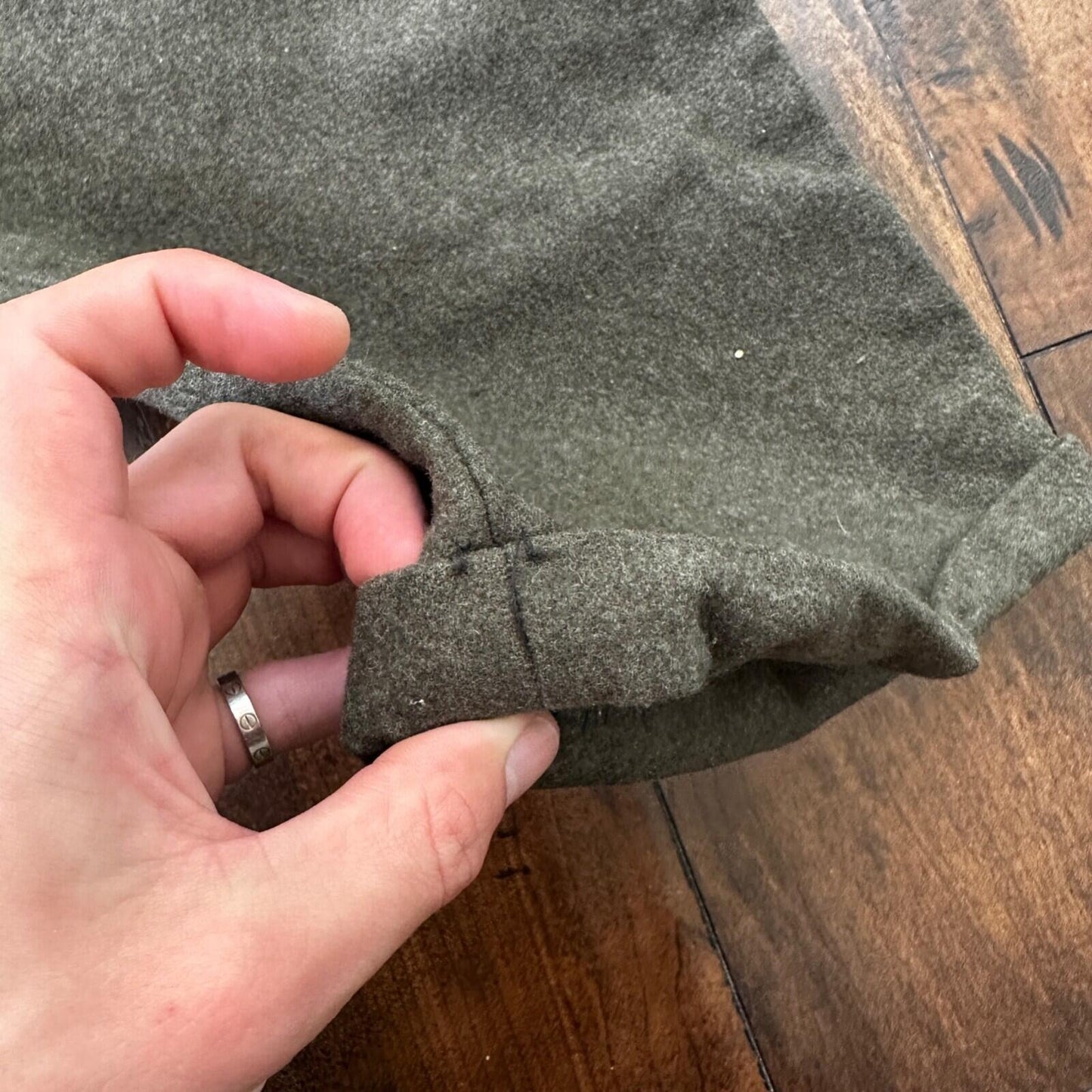WWII Wool US Army Trousers Pants 25x26 Military 1940s 40s Slacks OG HBT Pockets