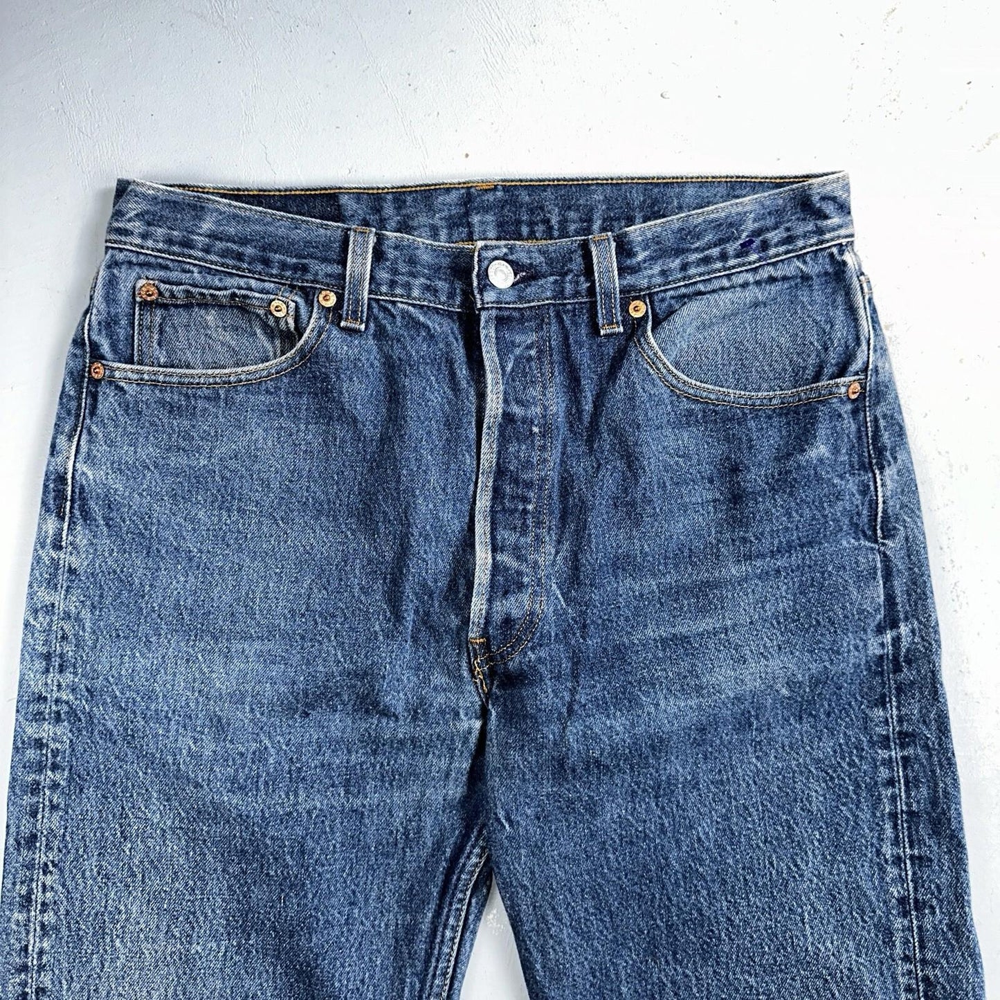Levis 501 Vintage 90s USA XX Straight Leg Jeans 36x36 Dark Wash Act 33x31