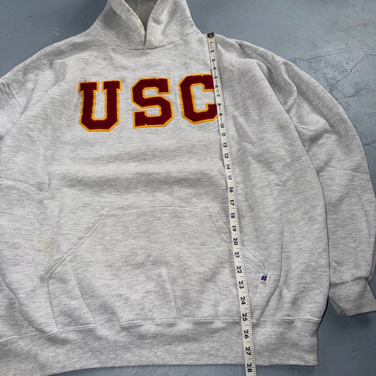 VTG Russell Athletic USC Hoodie Sweatshirt 2XL South Carolina College Trojans
