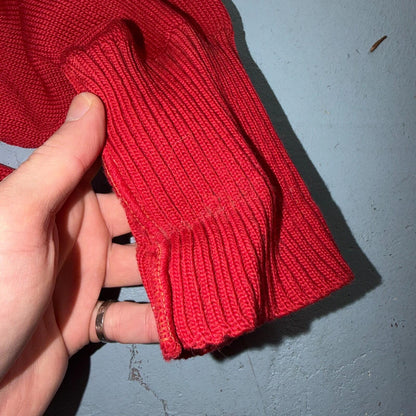 VTG Broadway Knitting Mills Mens S/M Cardigan 50s 60s Grunge Rockabilly Mod