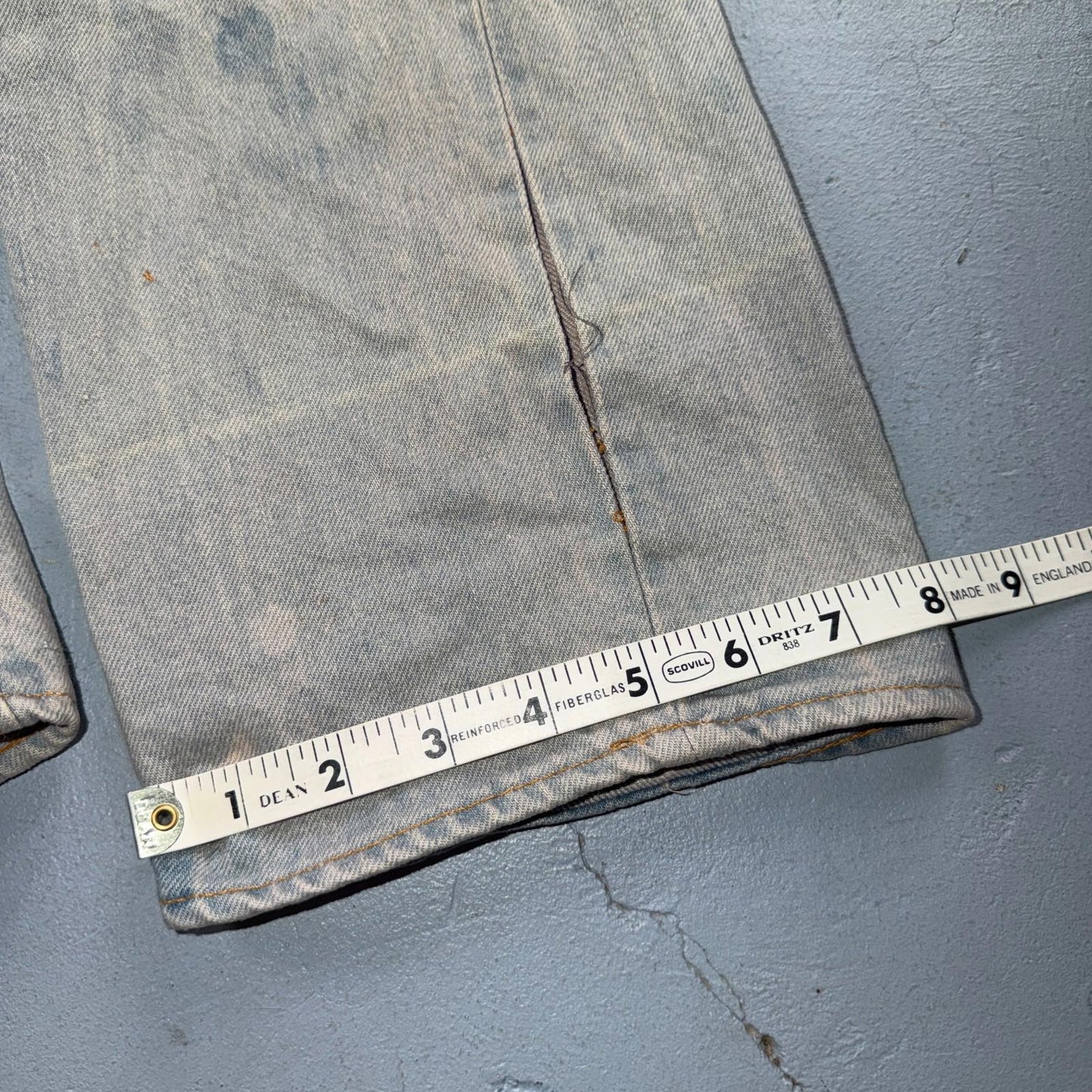 Levis 501 Vintage 80s Redline Selvedge USA XX Jeans Bleach Wash 32x40 Act 30x35