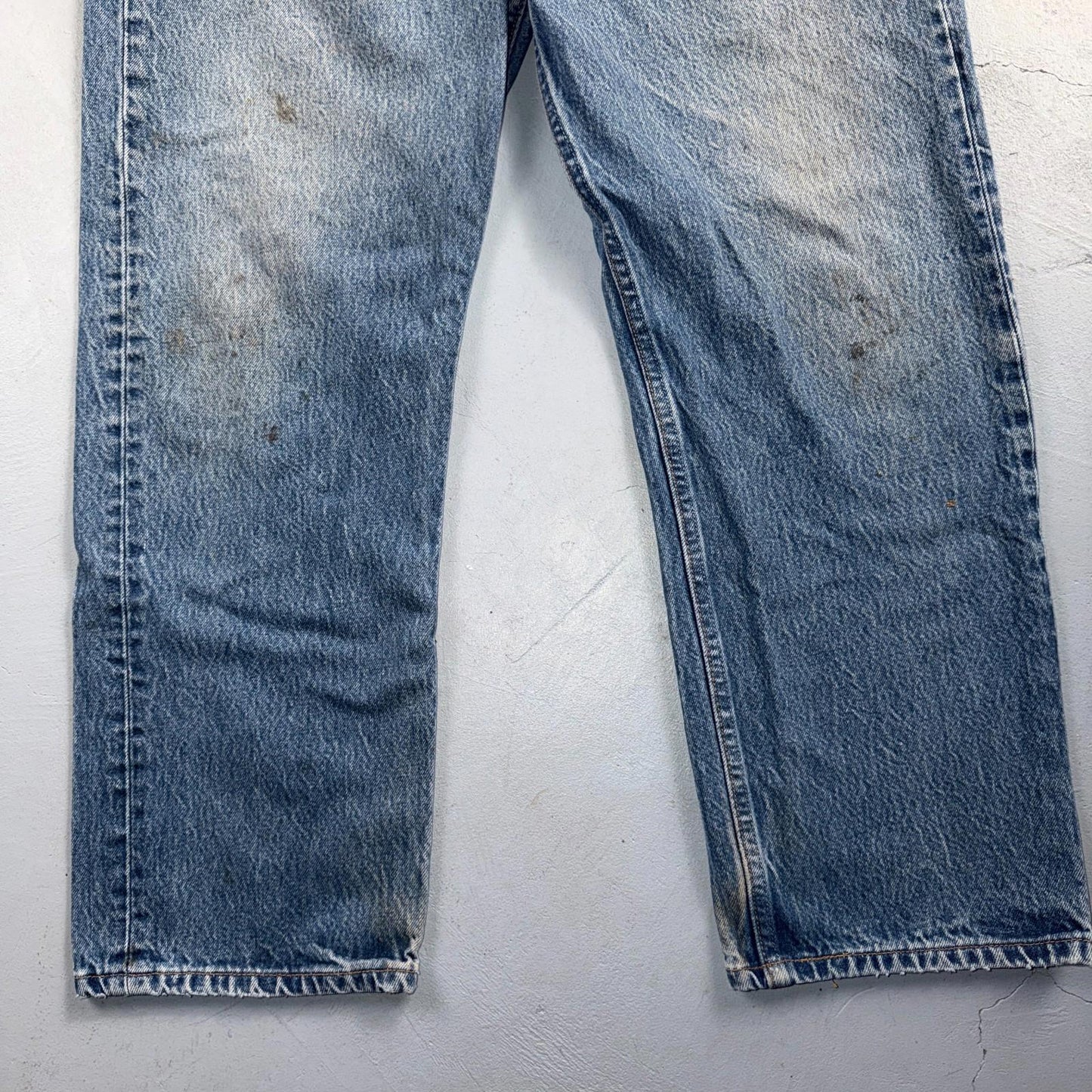 Levis 501 Vintage 90s USA XX Straight Leg Jeans Blue Light Wash 38x30 Act 35x26