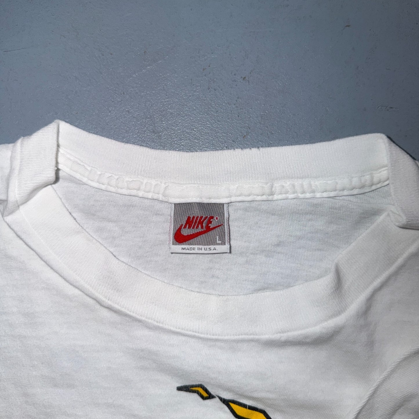 Vintage Nike State Games Of Oregon 1993 Torch T Shirt White USA JDI Large 90s