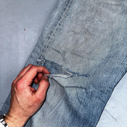 Levis 501 Vintage Y2K XX Straight Leg Jeans Blue Light Wash 34x34 Act 35x30