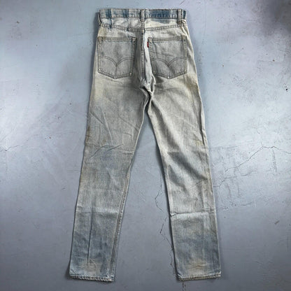 Levis 505 VTG 70s SS Redline Selvedge USA XX Jeans Light Wash Talon Act 29x34