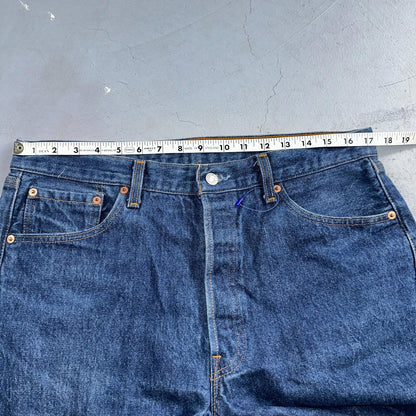 Levis 501 Vintage 90s USA XX Straight Leg Jeans Blue Dark Wash 36x36 Act 34x32