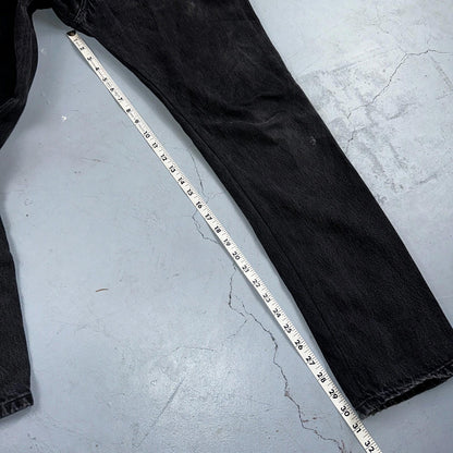 Levis 501 Vintage Y2K Mexico XX Straight Leg Jeans Black Wash 34x31