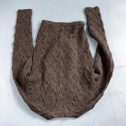 Vince Wool Cashmere Sweater Size XS Brown Cardigan Alpaca Chunky Knit