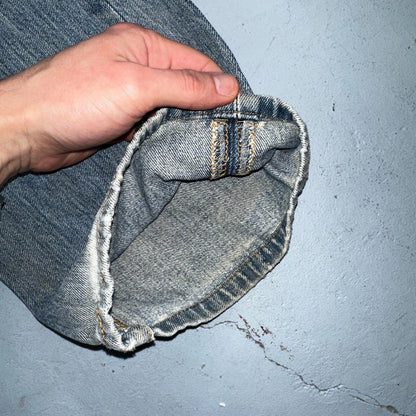 Levis 501 Vintage Y2K XX Straight Leg Jeans Blue Light Wash 35x34 Act 34x32