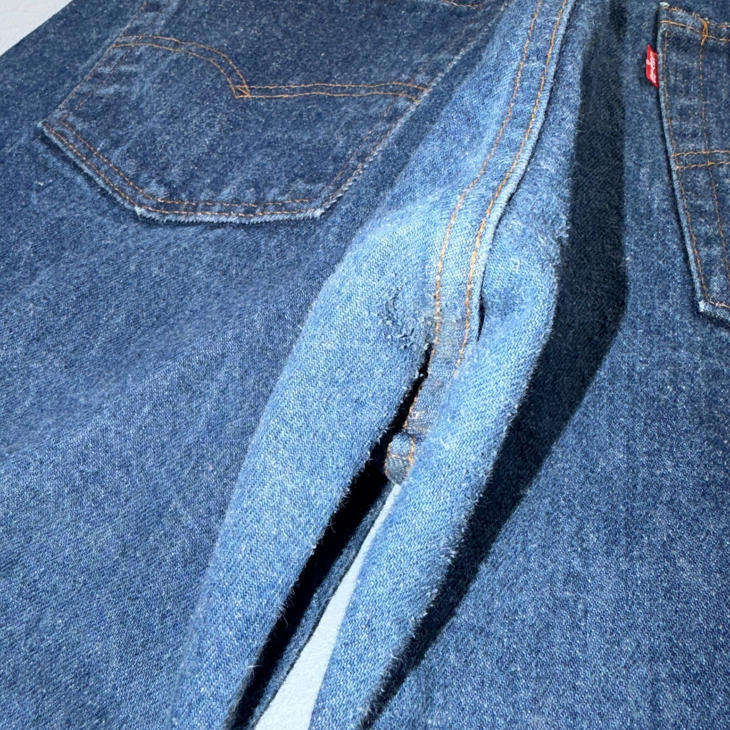 Levis 501 Vintage 80s USA XX Straight Leg Jeans Blue Dark Wash 40x34 Act 36x30
